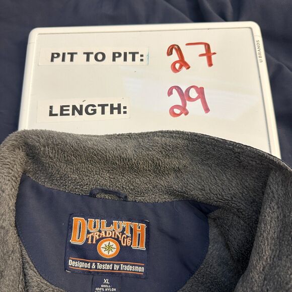 Duluth Trading Co. Navy Blue Nylon Jacket Men's Size XL - Picture 3 of 4